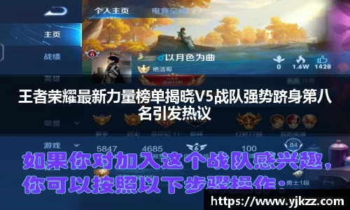 王者荣耀最新力量榜单揭晓V5战队强势跻身第八名引发热议